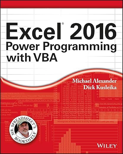 Excel 2016 Power Programming with VBA (Mr. Spreadsheet's Bookshelf ...