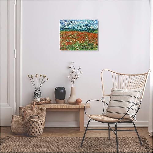 Miniatura 261 de A&T ARTWORK The Starry Night de Vincent Van Gogh. Tamaño del marco: 36 x 30 pulgadas, tamaño de la imagen: 30 x 24 pulgadas, reproducciones clásicas