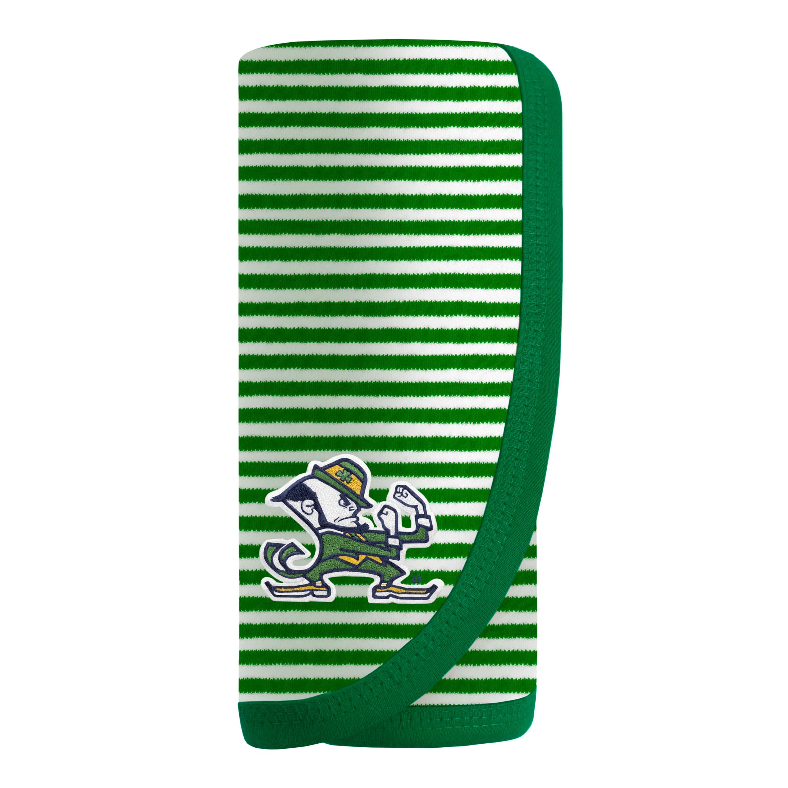 Creative Knitwear College Baby NCAA Infant Striped/Solid Blanket, Unisex, One Size 37.5 X 33.5