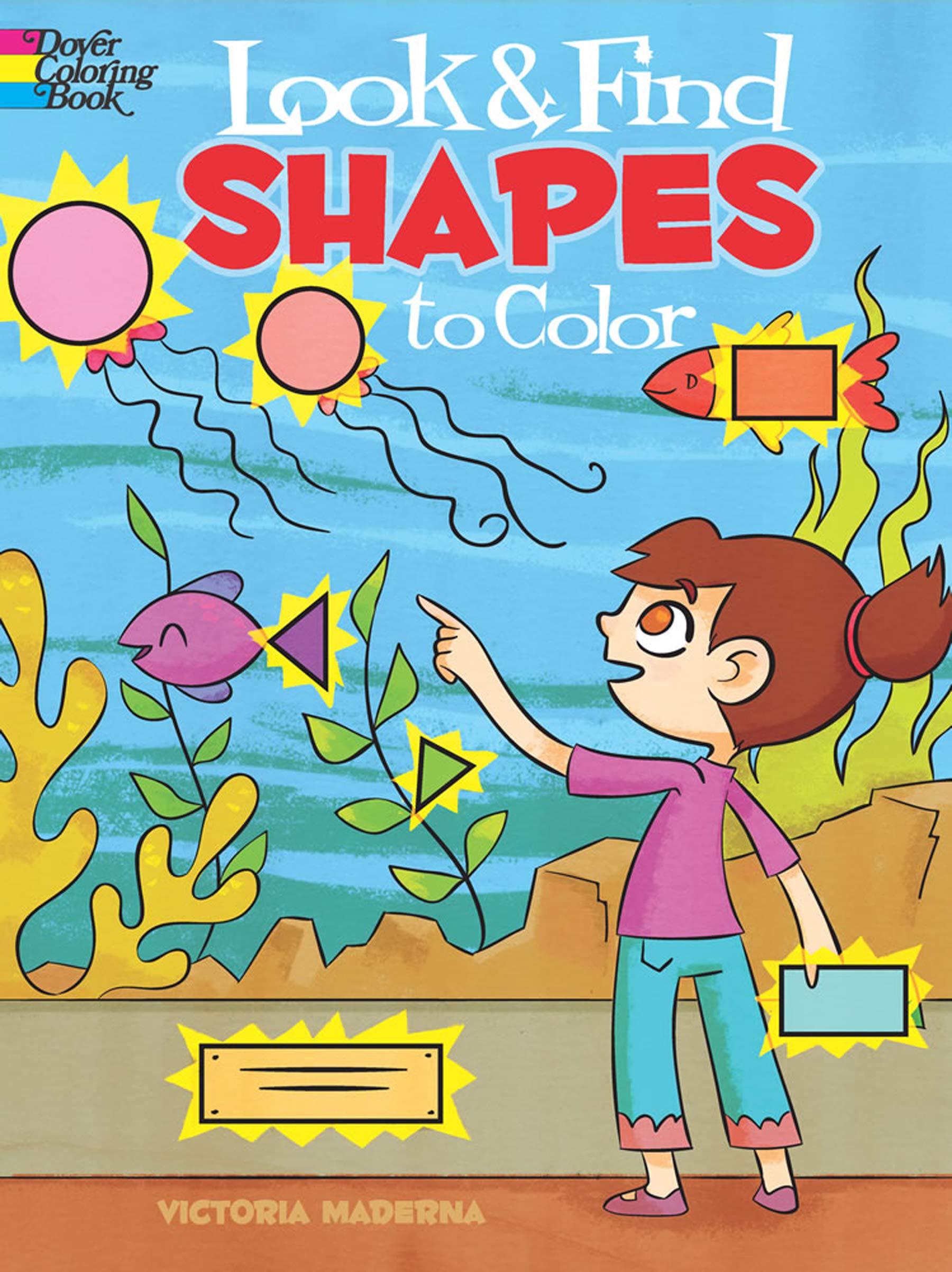 Look & Find Shapes to Color (Dover Kids Activity Books)