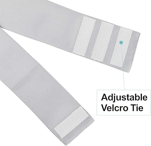 Miniatura 8 de Deconovo Cortinas opacas con bolsillo cortinero, con aislamiento térmico, 137.16 x 101.6 cm, blanco grisáceo, 1 panel