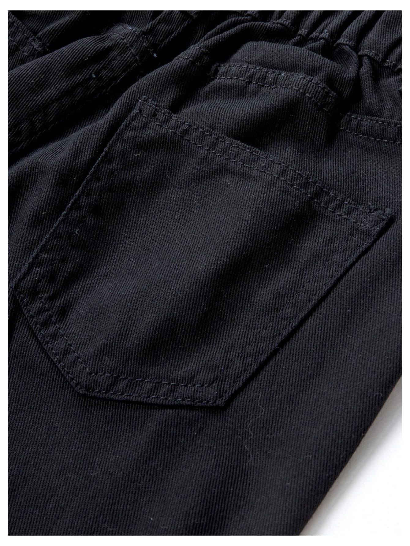 Floerns Jeans holgados Y2K con lazo y diamantes de imitación para niña, bonitos pantalones de mezclilla casuales con bolsillo
