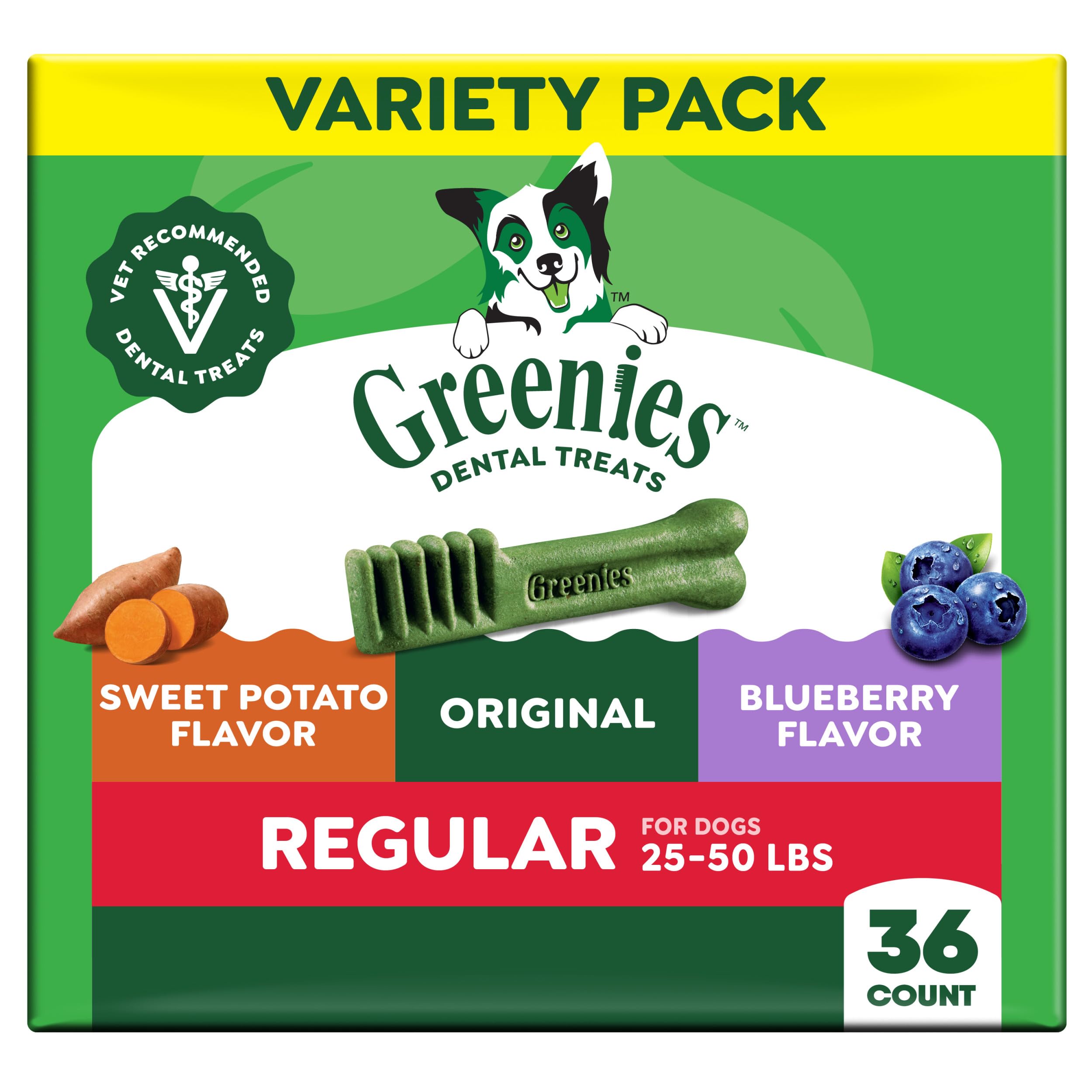 Greenies Regular Dental Treats Variety Pack