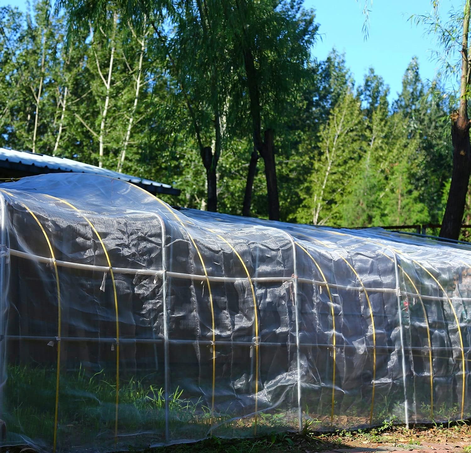 Garden Netting Pest Barrier: Ultra Fine 15'x30' Bug Netting for Garden Protection Row Cover Raised Bed Screen Mesh Greenhouse Mosquito Net, Protecting Tree Plants Vegetable Flowers Fruits