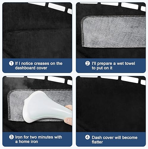 Miniatura 7 de Rilsen Cubierta de tablero de instrumentos personalizada para Honda CRV CR-V 2023 2024 (sin HUD), protector antideslizante para salpicadero, parasol