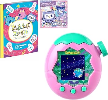 Bandai Tamagotchi Paradise - Pink Land Exclusive, Includes Early Purchasing Bonuses "Tamagotchi Sticker Hohochchi" & "Tamagotchi Labo File" For Ages 6 and up