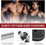 Adjustable Dumbbells Set, Strength Training, Weights Exercise, Fitness Equipment, Bodybuilding, Lifting Pair, for Women & Men Home Gym, Black