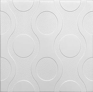 6m² - 24 Stück 3D Paneelen aus Polystyrol, 50x50cm Deckenpaneele, Wandpaneele, Dekoren, Decken - Wandverkleidung, 2-3mm dick Reines Styropor XPS 0898