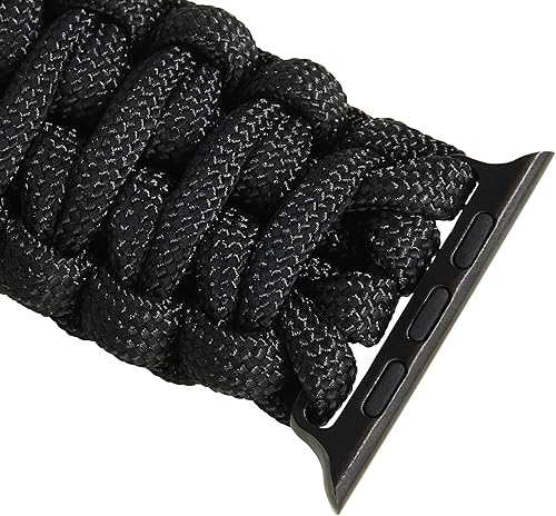 Miniatura 8 de Savior Survival Gear - Correa de repuesto para Apple Watch de 1.6542 mm, hecha de 550 cuerda de paracaídas con grillete ajustable de acero inoxidable