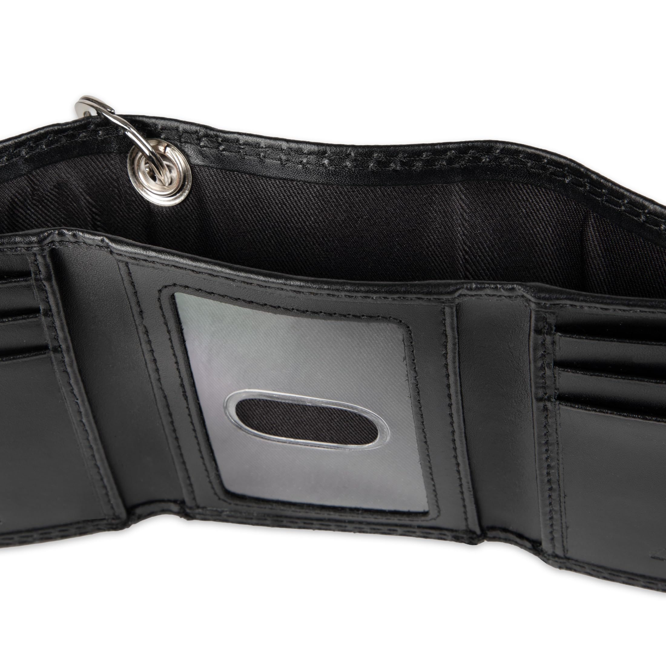 Dickies Monedero de Triple Cadena para Hombre, Color Negro, Talla única, Triple Pliegue