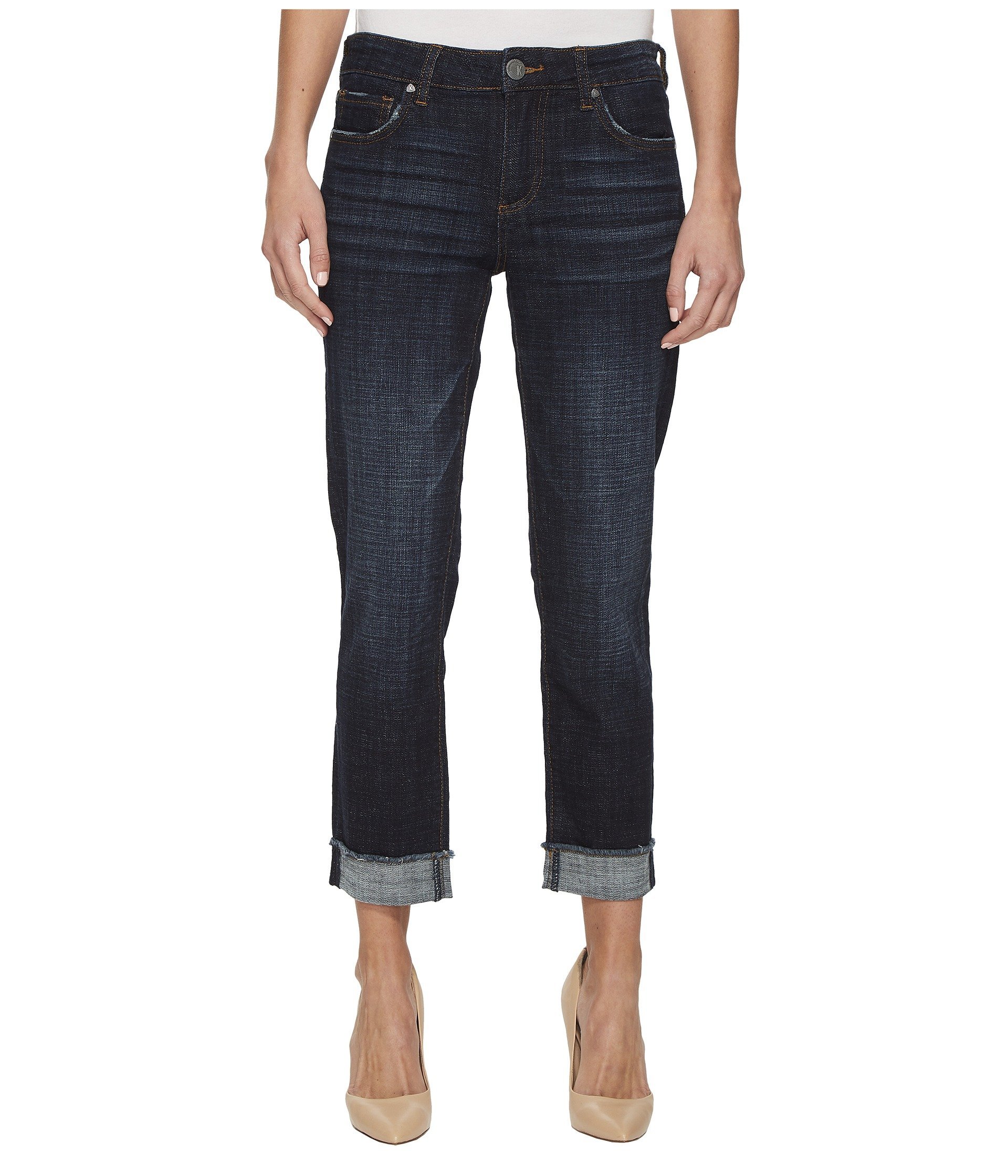 Amy Crop Straight Leg-Roll Up Frey Jeans