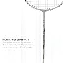 Li-Ning Blaze 100 Carbon Fibre Strung Badmiton Racket with Free Full Cover (Pearl White/Black/Emerald, 78 Grams) gallery image