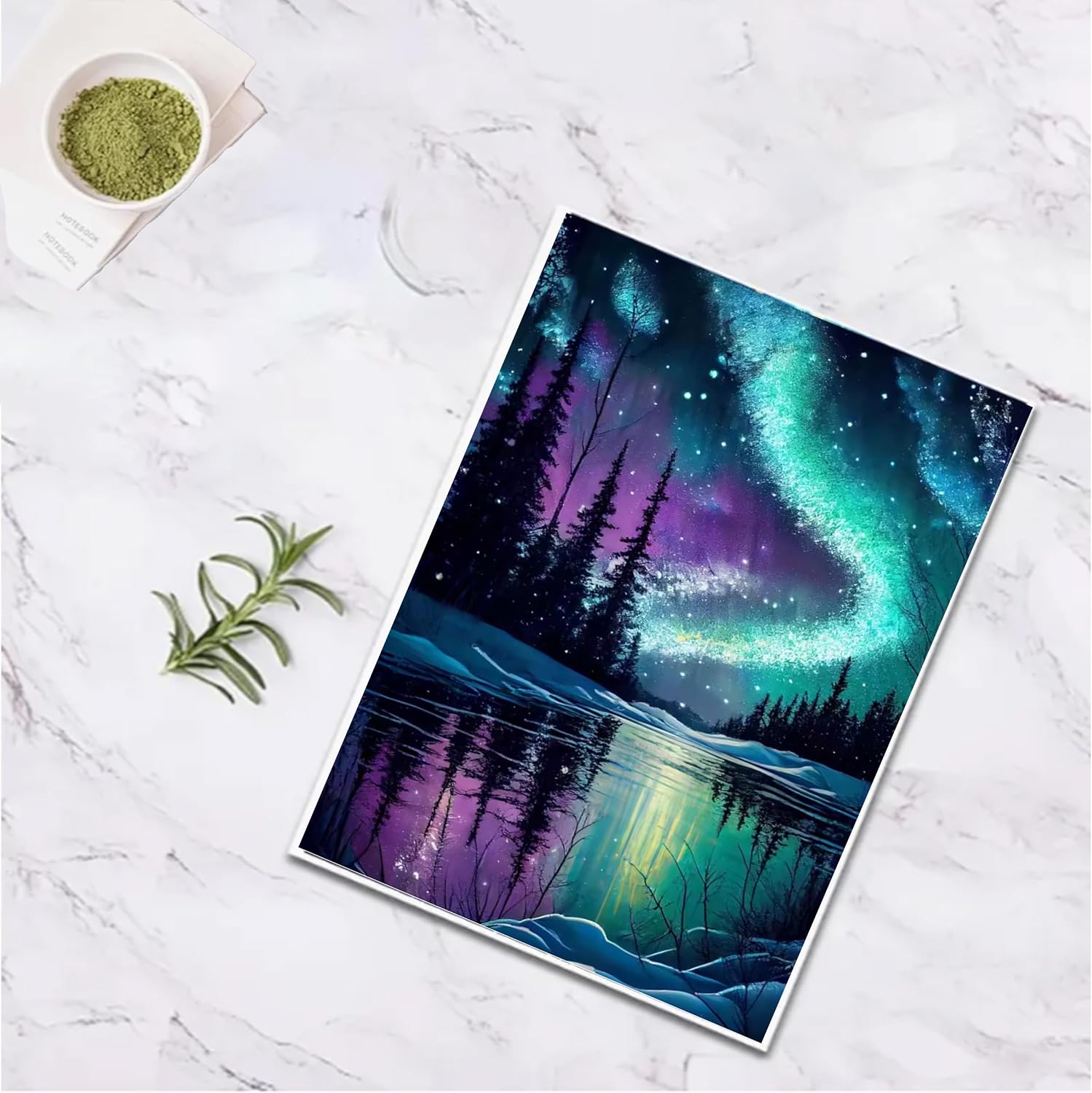 SHONGSHU Diamond Art Kits for Adults-Colorful Starry Forest Landscape Diamond Painting Kits for Adults Beginners, 5D DIY Full Drill Round Rhinestone Gem Art Crafts Paintings for Home Wall Decor (SK2) image 4