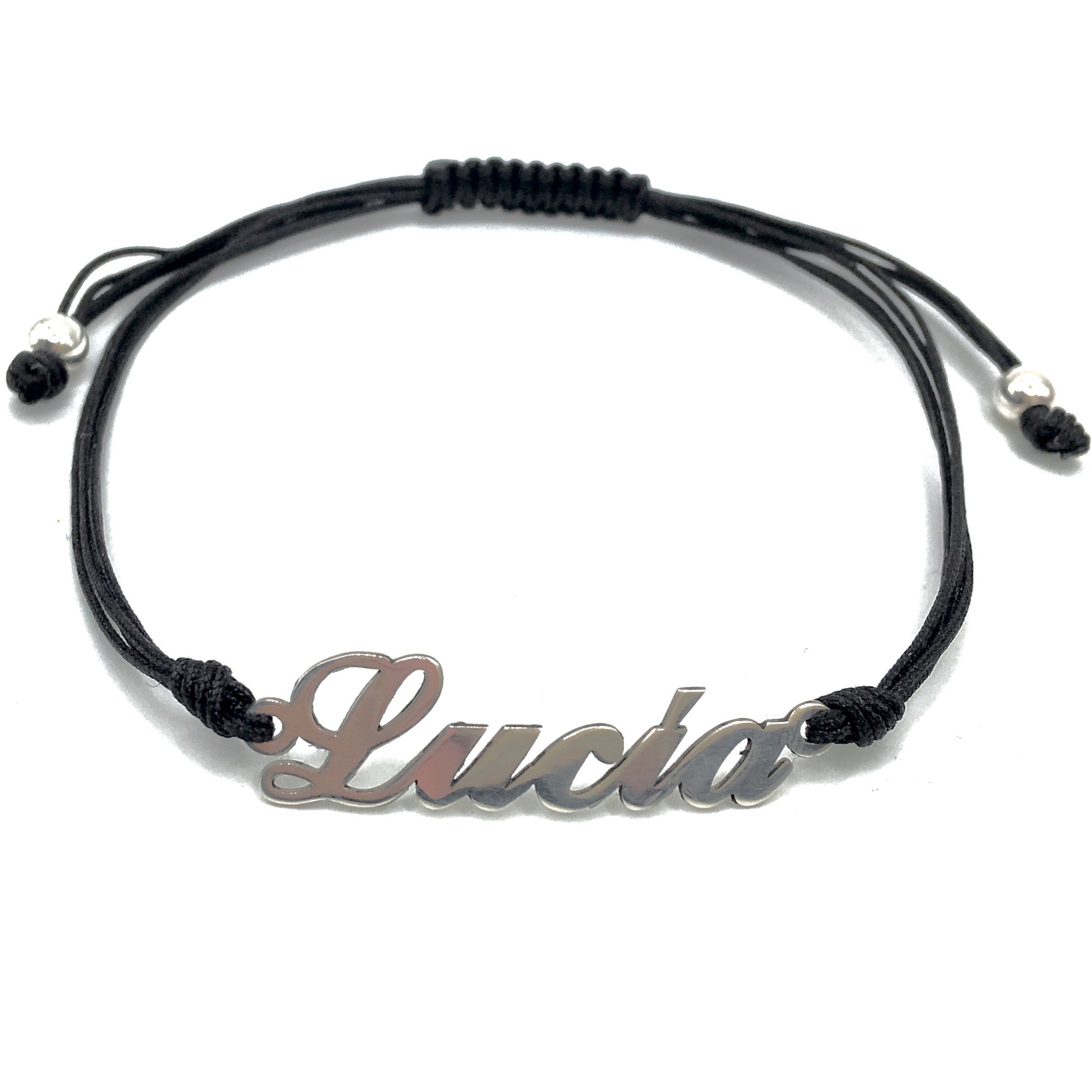 Masbarata.es Bracciale Regolabile In Argento 925: Gatto A Cuore, Idea Regalo Originale - 2