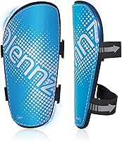 Vista 7 de RAYSHARP Espinilleras de fútbol para jóvenes, cómodas y duraderas, con correas ajustables para niños, niñas, adolescentes y adultos