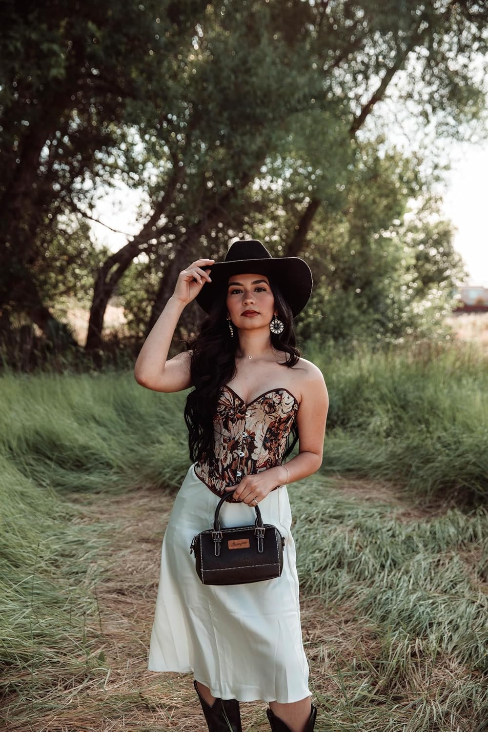 Wrangler Crossbody Bags for Women Mini Satchel Handbags with Strap - Image 2