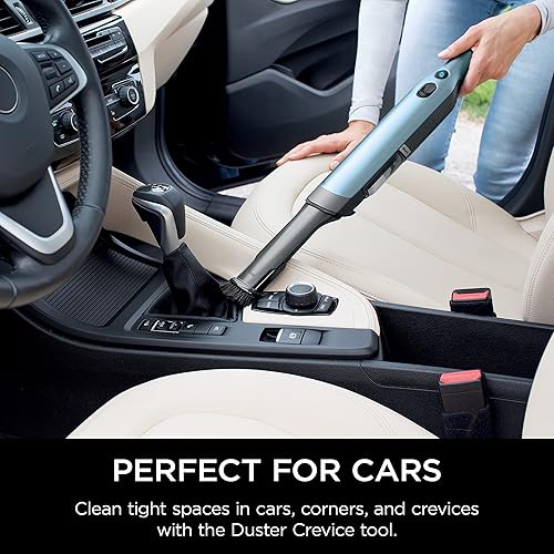 Miniatura 5 de Shark WV201BLBRN WANDVAC - Aspiradora de mano inalámbrica, ligera y portátil de 1.4 libras con potente succión, base de carga, vaciado de un toque