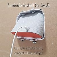 Vista 5 de Mount Genie Soporte de pared simple integrado para Google Nest Hub Gen 1 [no es compatible con 2021 Gen 2]: el centro de comando perfecto