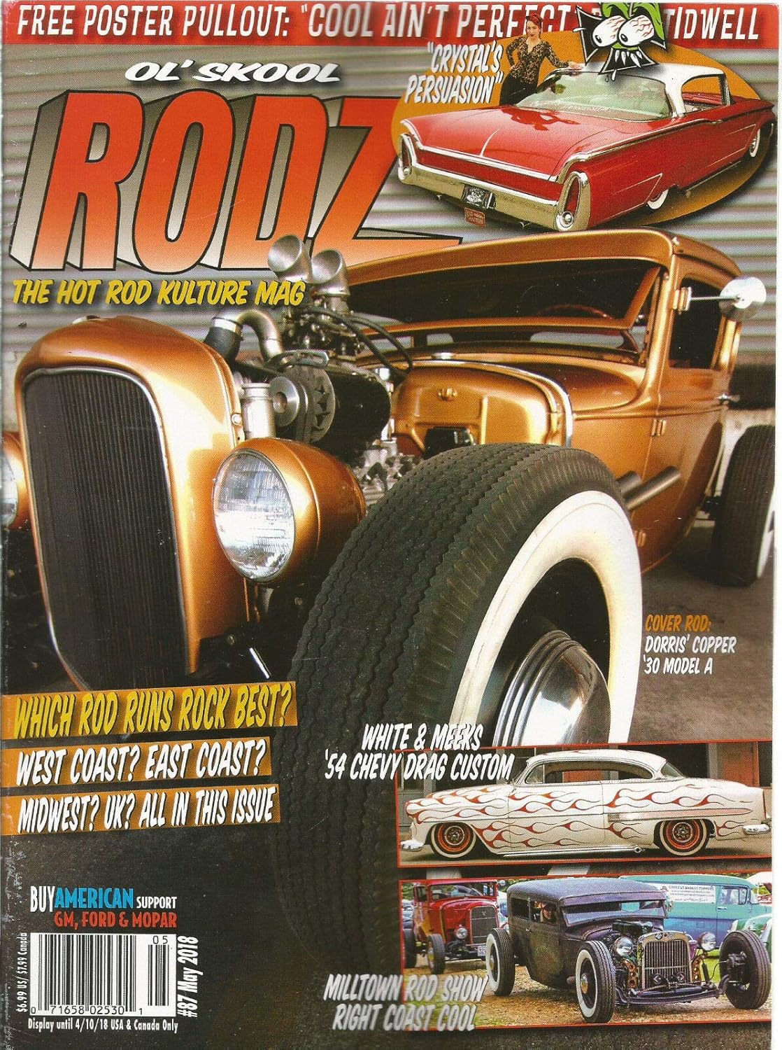 OL SKOOL RODZ MAGAZINE #87 MAY 2018 + Free POSTER Inside NEW.: Ol Skool ...