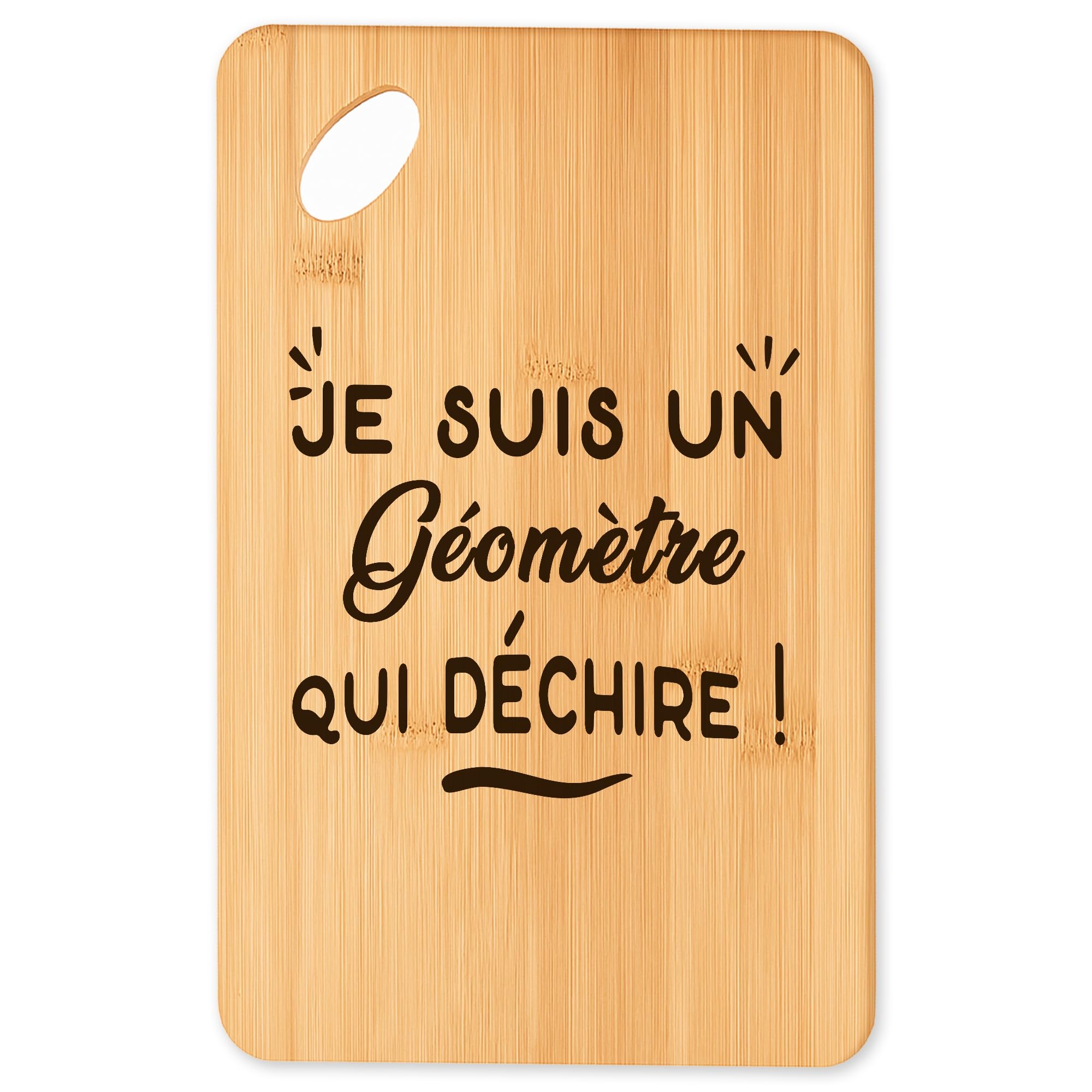 Planche à découper Geometre en bois de bambou haut de gamme pour la cuisine