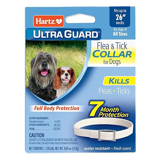 Hartz UltraGuard Flea & Tick Collar for Dogs and Puppies - 26" Neck, 7 Month Protection