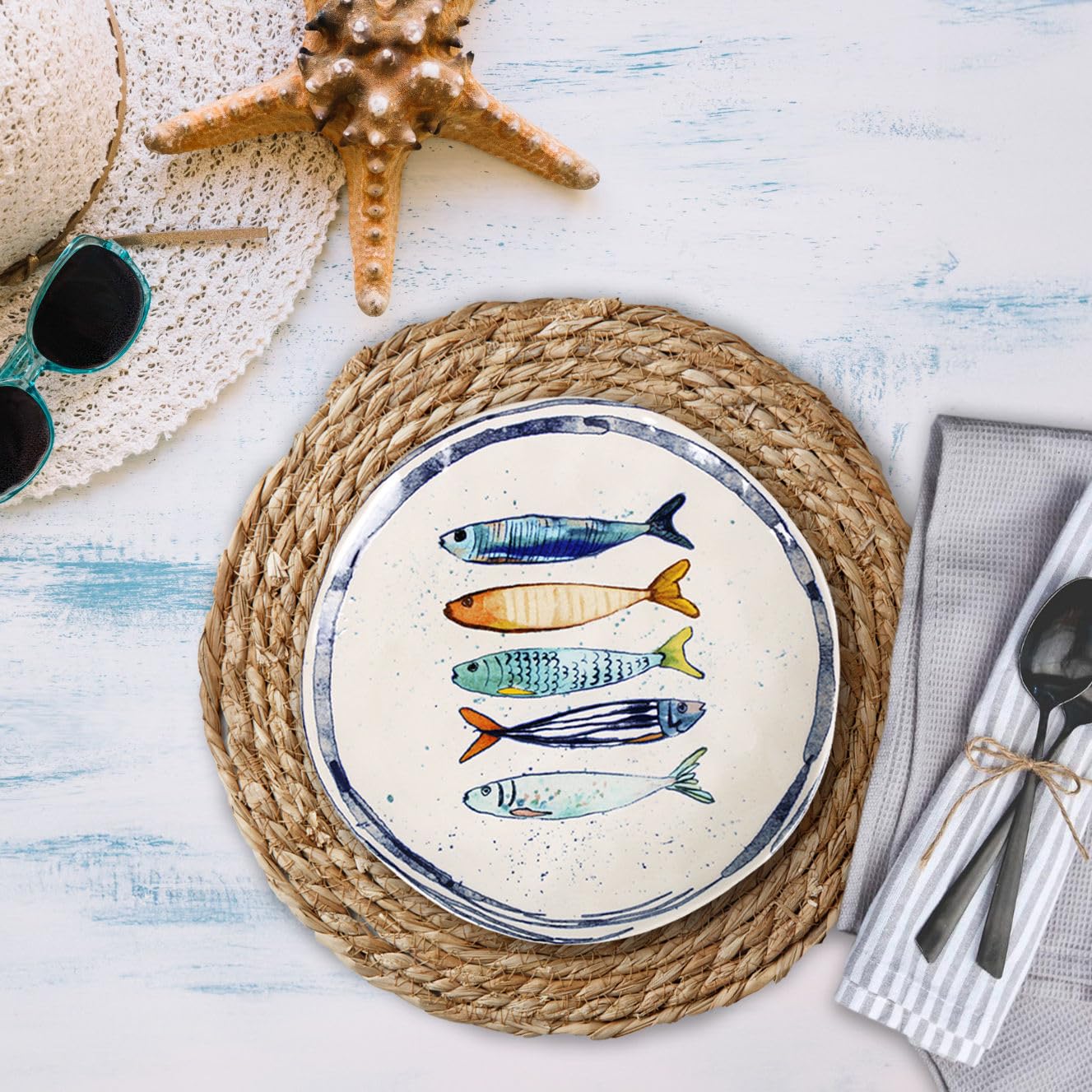 La Mediterránea - Plato de postre (20 cm, 6 piezas)