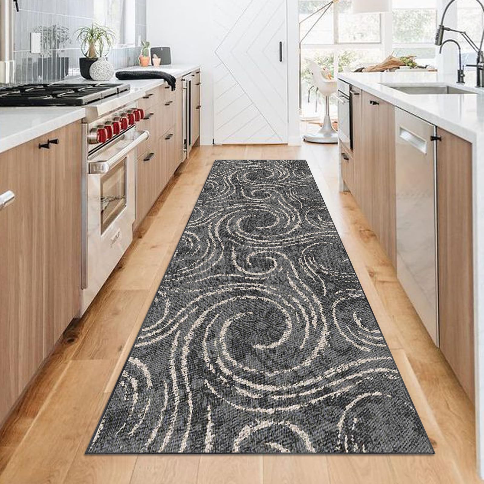 Tappeto Corridoio Lungo Antiscivolo Tappeto Cucina 90 x 350 cm Lavabile Tappeto Passatoia Corridoio Cucina Tappeto Ingresso Interno Tappeti Runner Passatoia per Corridoio Cucina Ingresso Salotto