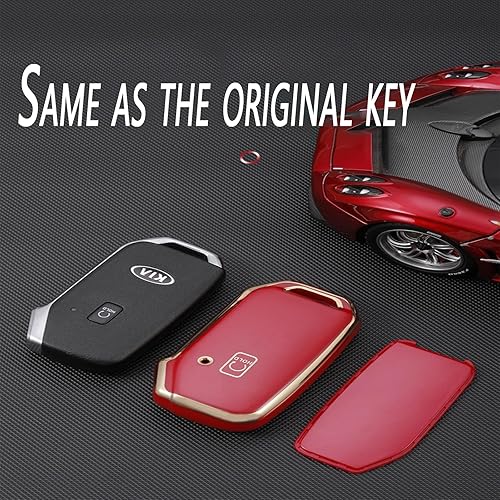 Miniatura 7 de Funda para llavero Kia con llavero, suave TPU remoto inteligente protector de llave compatible con Kia Cerato Ceed Forte NIRO Sorento Seltos