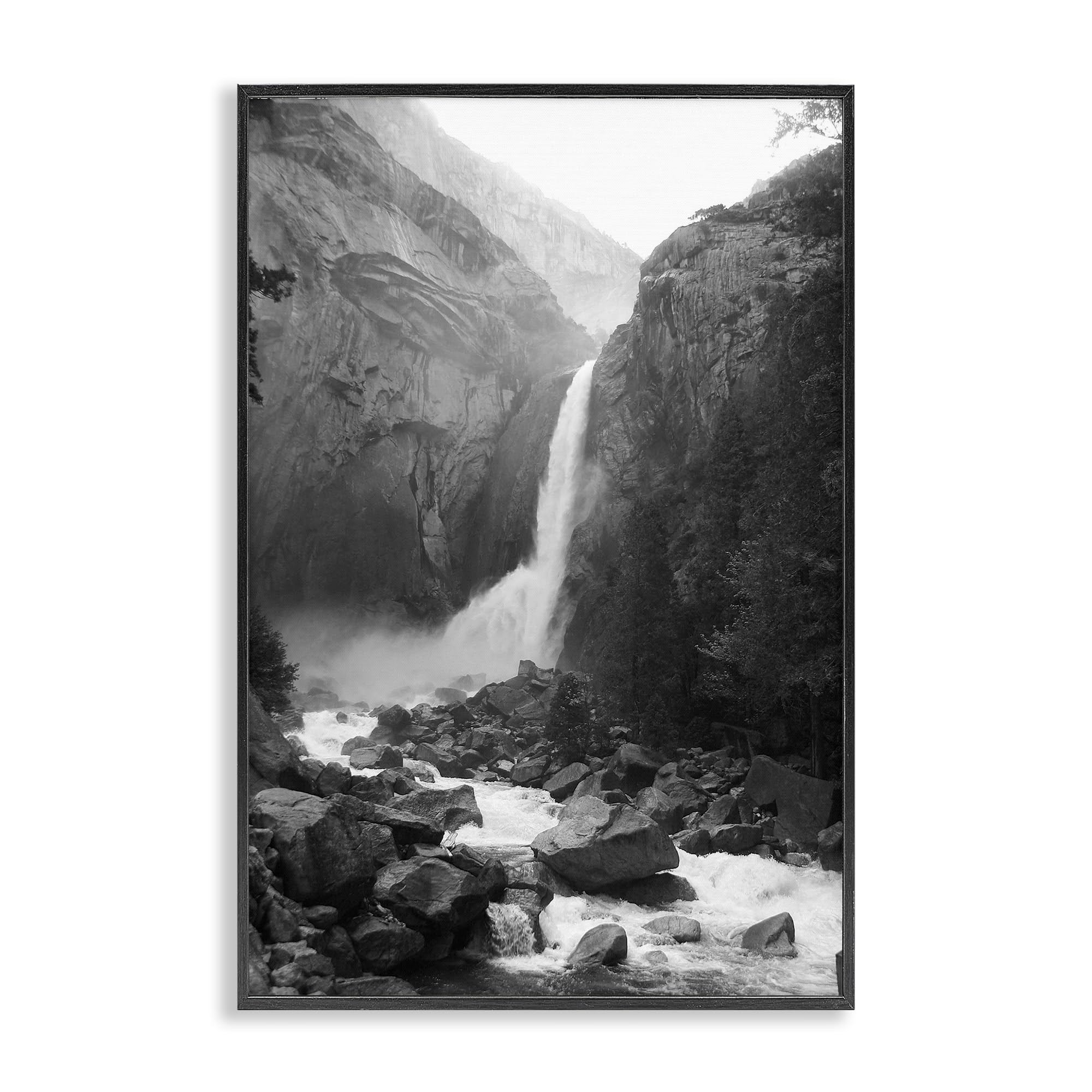 'Rocky Yosemite Falls'| Framed Giclee Art