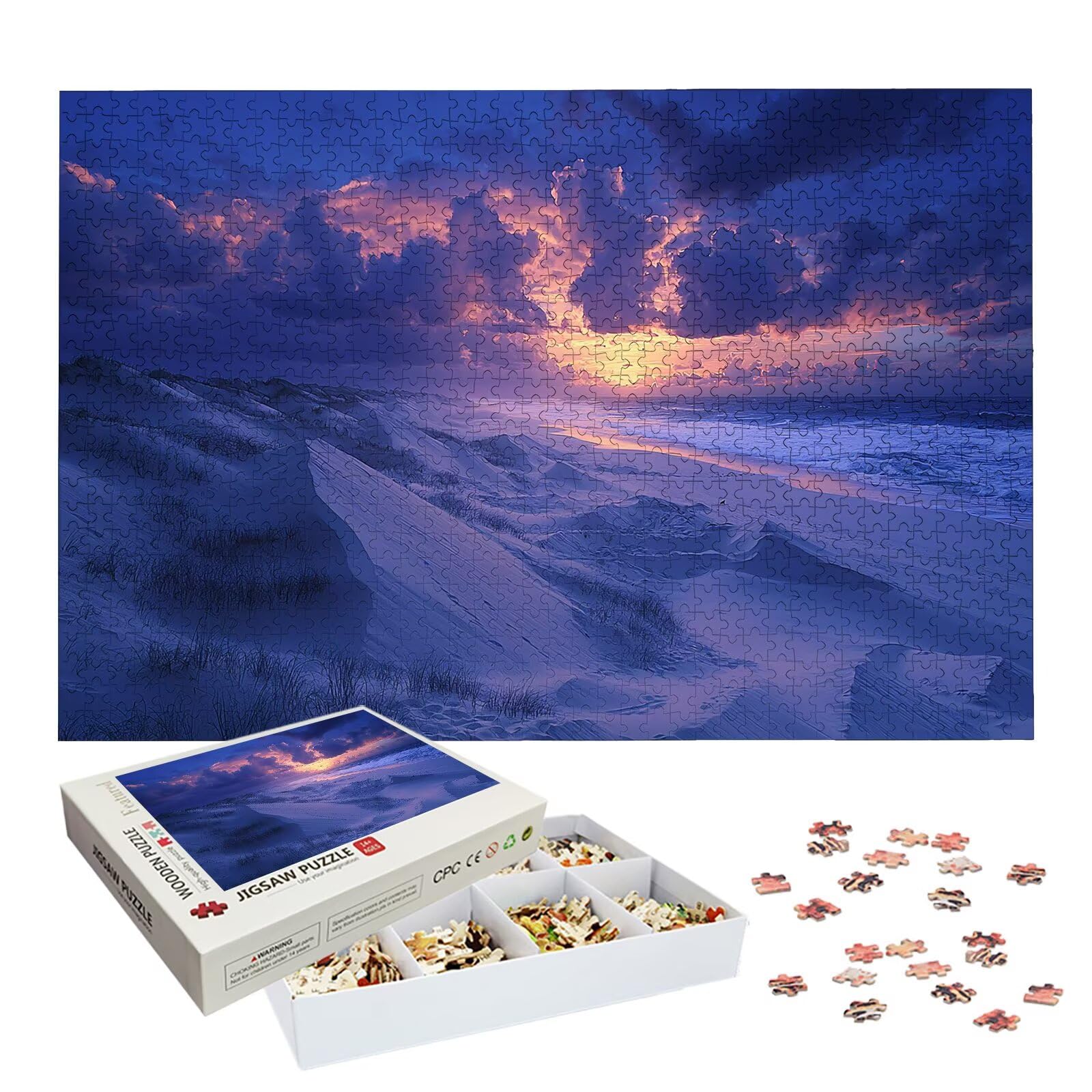 Puzzle 2000 Piezas Adultos, Puzzle Paisaje con Exquisita Caja de Embalaje, 2000 Piezas Rompecabezas Desafiante para Adultos, Rompecabezas Playa para Toda la Familia, Regalo Mujer y Hombres, -7890