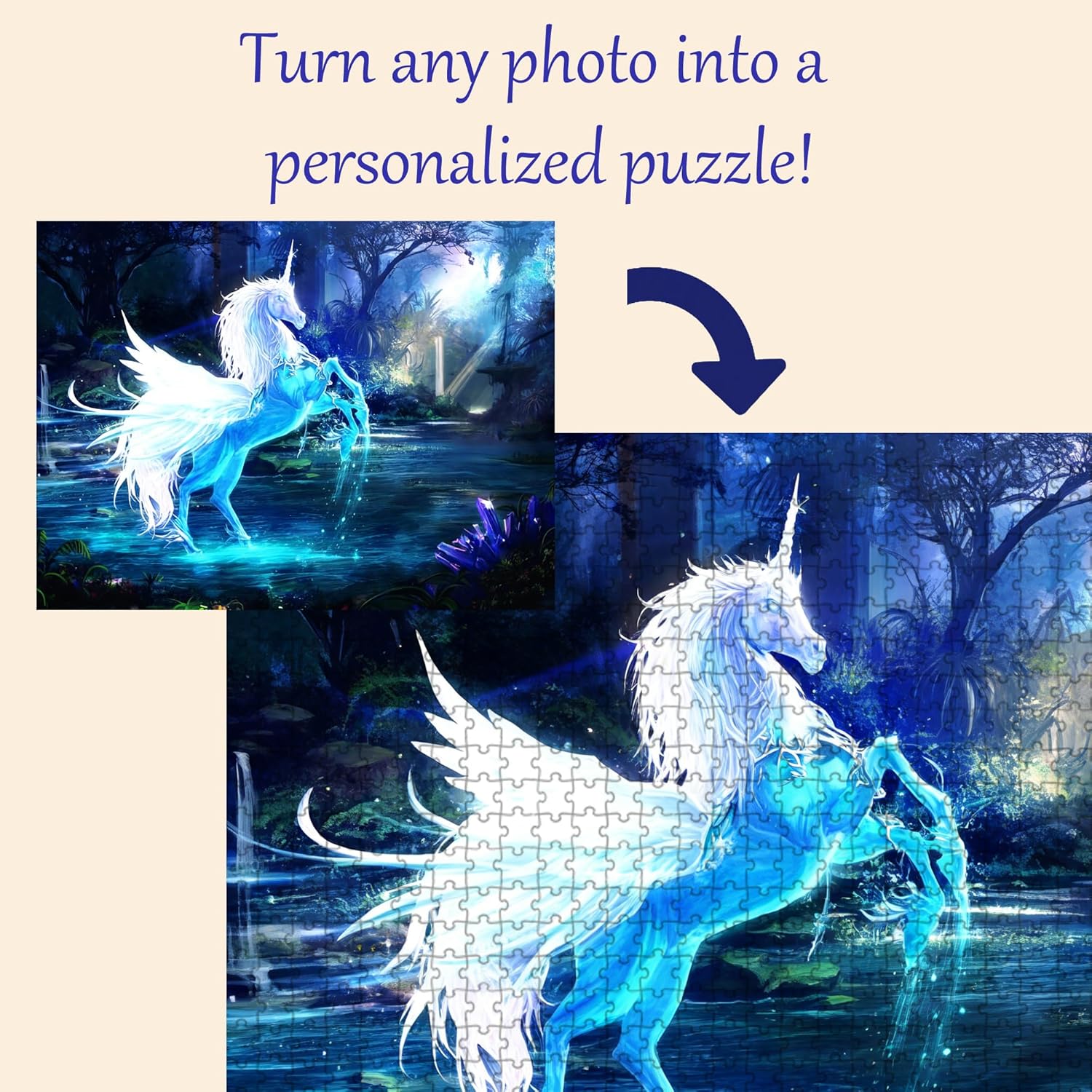 1500-piece DIY Wooden Photo Puzzle — high-Difficulty Custom Puzzle for Adults; Personalized Gift for Pets, Weddings, Family reunions, or Couples (1500)