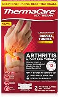 ThermaCare Arthritis Heat Wraps for Hands, Wrists & Knees - 8-Hour Drug-Free Joint Pain Relief, Flexible & Portable - 2 Count