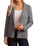 Blazer for Women Business Casual&comma; Long Sleeve Sweater Blazers 2025&comma; Knit Office Work Outfits