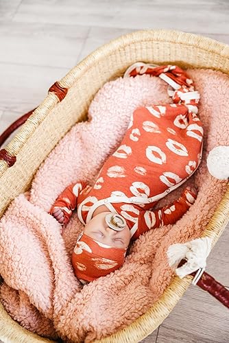 Miniatura 6 de Gorro de bebé con nudo superior elástico suave "Crush" por Copper Pearl