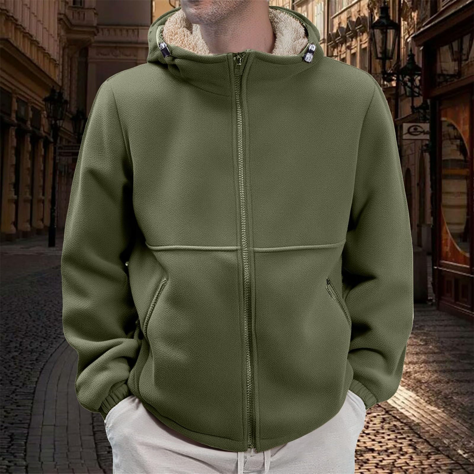 Męskie bluzy z kapturem zapinane na zamek polarowe swetry z długim rękawem bluza plus size odzież wierzchnia designerska bluza z kapturem do pracy z kieszeniami sport siłownia odzież sportowa odzież