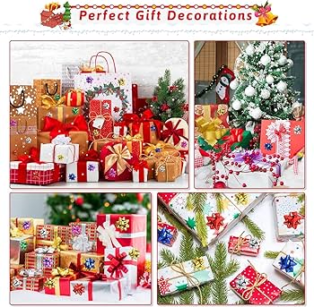 No.119　リボン付きサンキューシール　クリスマス　リボンシール　ギフトシール リボン付きシール レッド 100枚