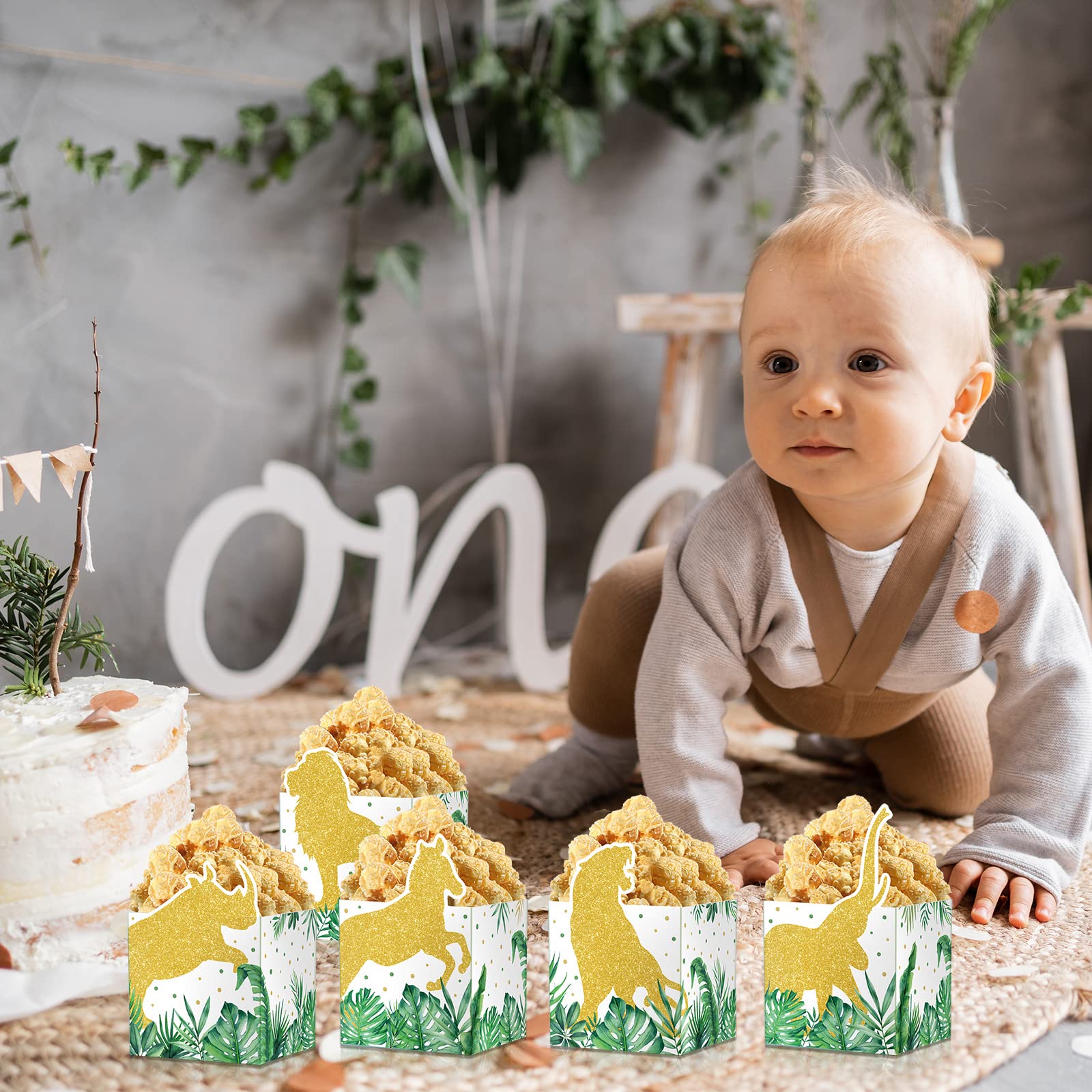 Scatoline Portaconfetti Animali Giungla - 24 Bomboniere Per Feste Battesimo E Compleanno Bambini - Foto 10