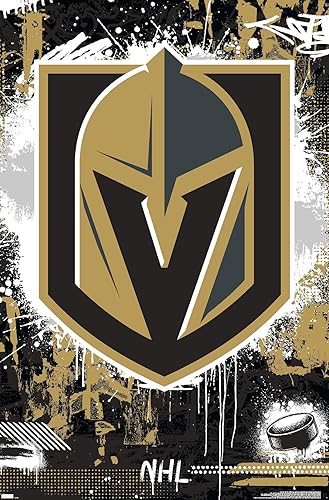 Trends International NHL Vegas Golden Knights - Póster de pared con logotipo Maximalist 23