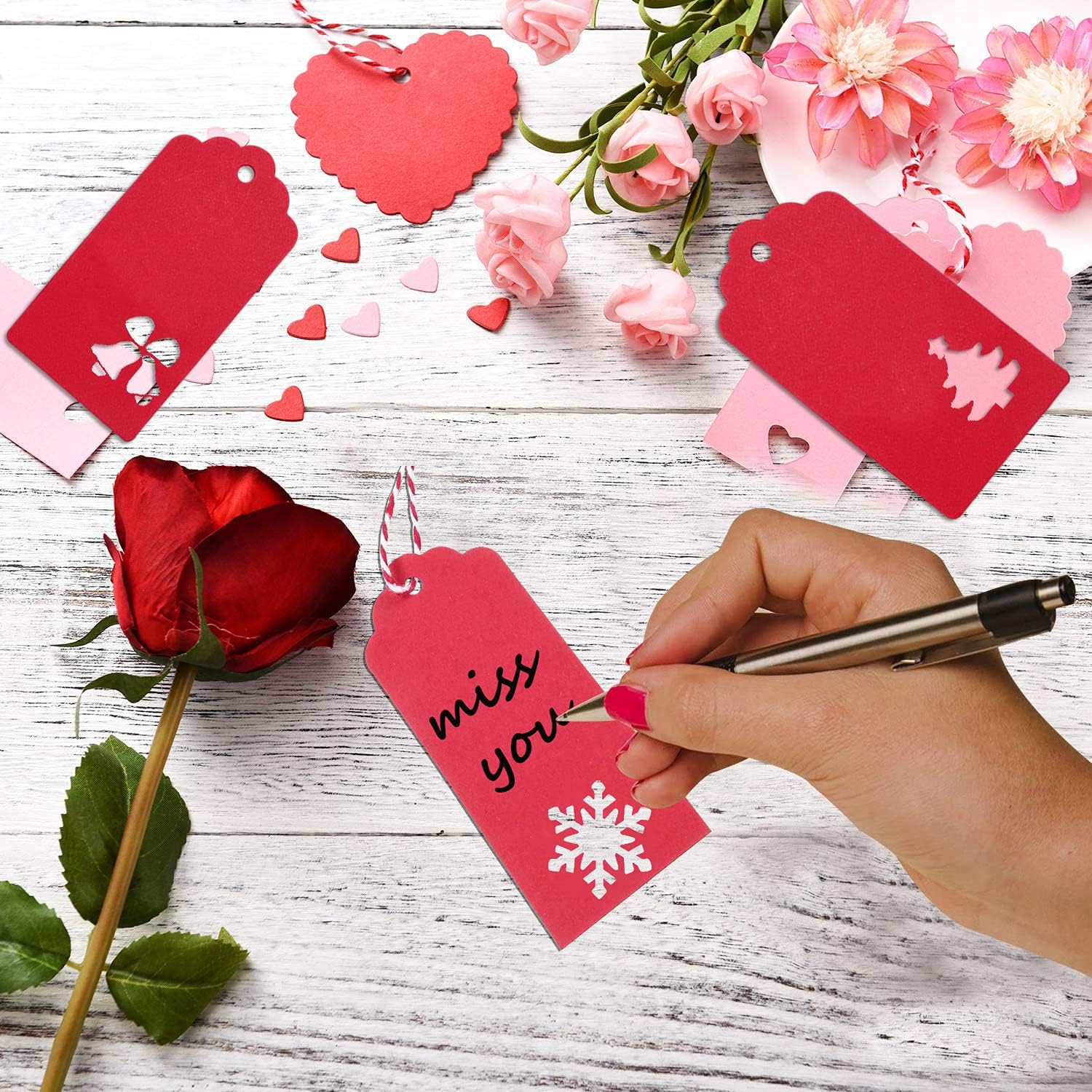 120PCS Christmas Gift Tags Brown Kraft Paper Christmas Gift Tags Hanging Name Tags Labels with Twine String for Christmas Gift Wrap, DIY Arts and Crafts, Wedding : Arts, Crafts & Sewing