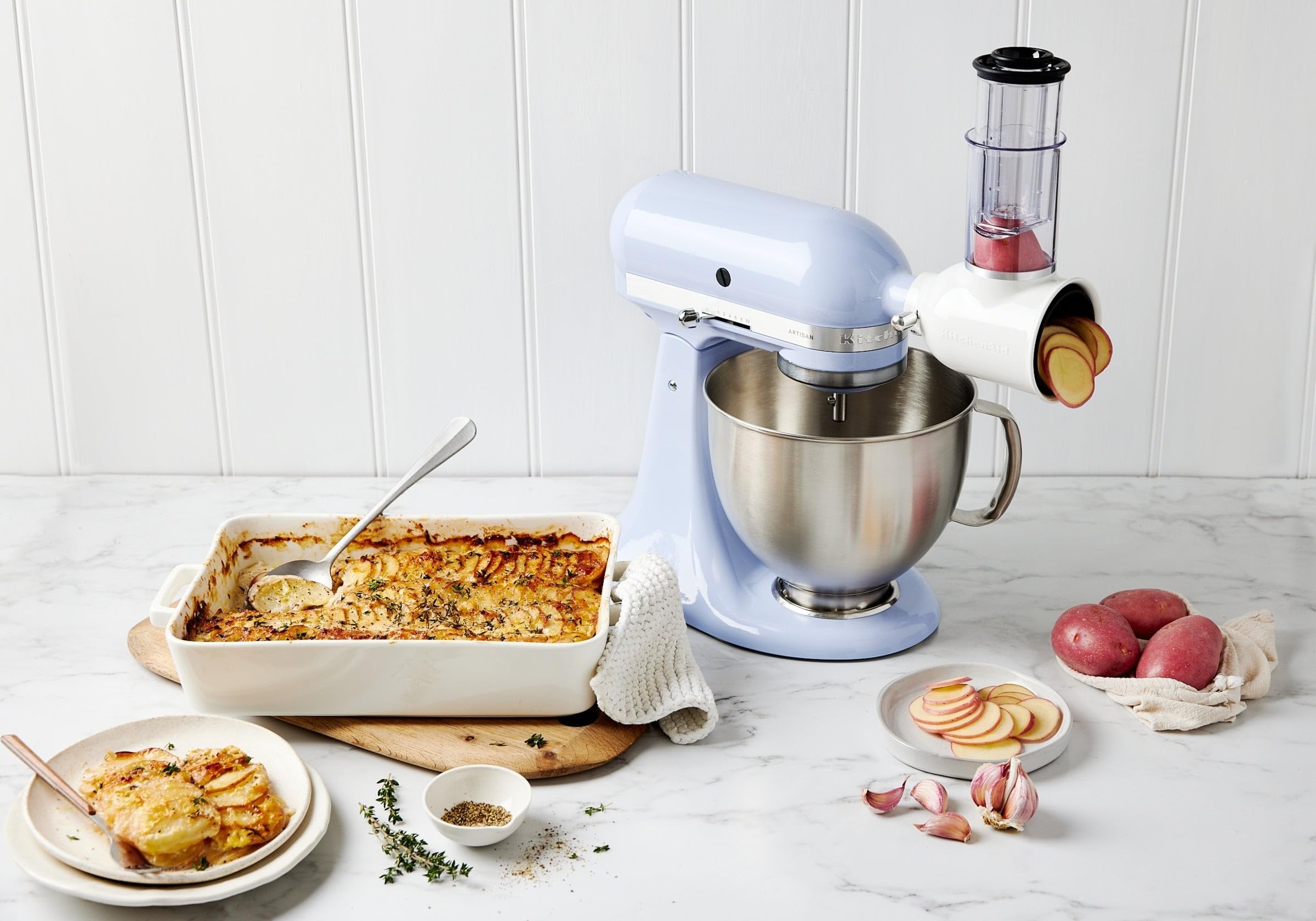 Image secondaire de Râpe Multifonction KitchenAid avec 3 Cylindres en Acier Inoxydable