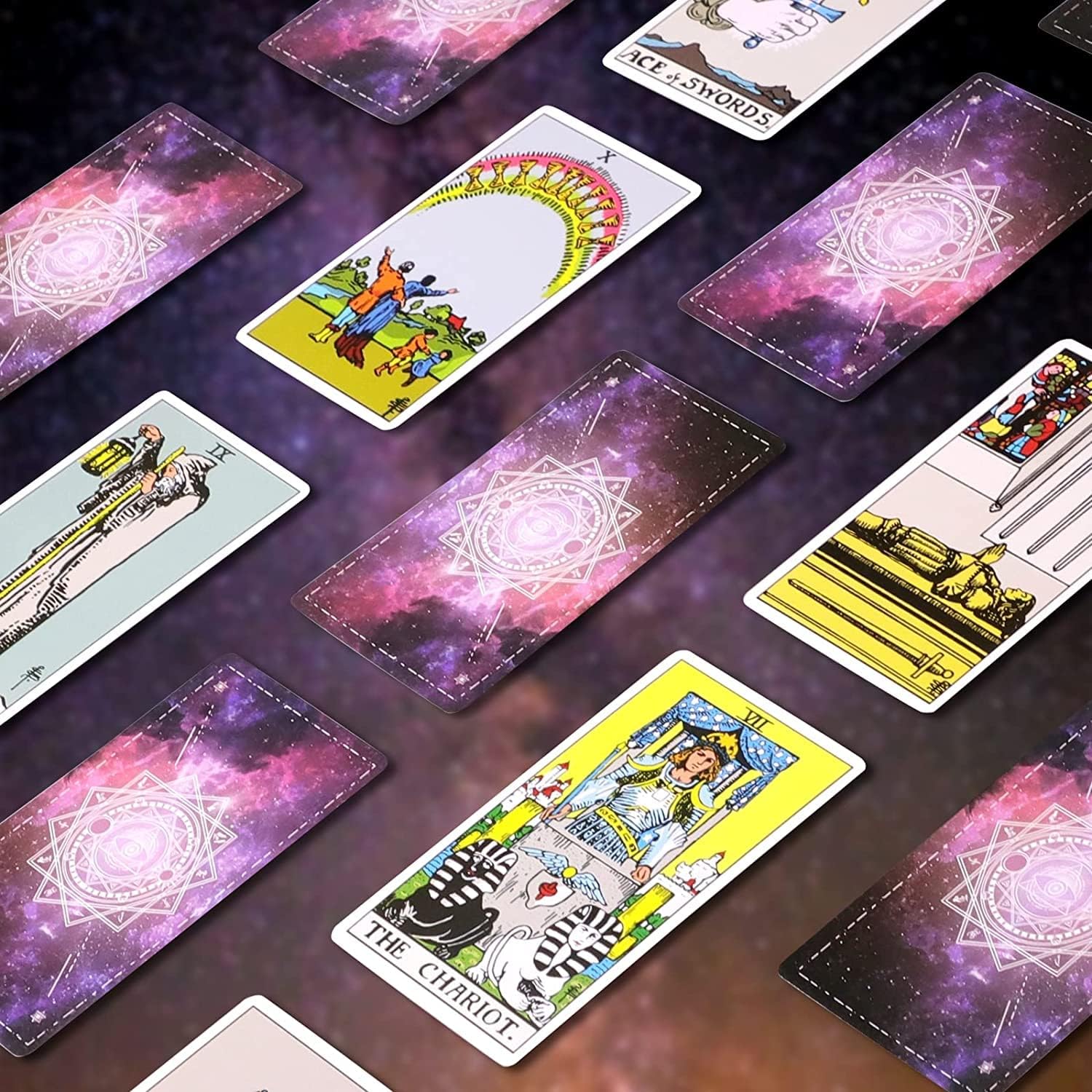 78 PCS Purple Oracle Tarot Cards With Guide Book, 12 cm x 4 cm - Image 4