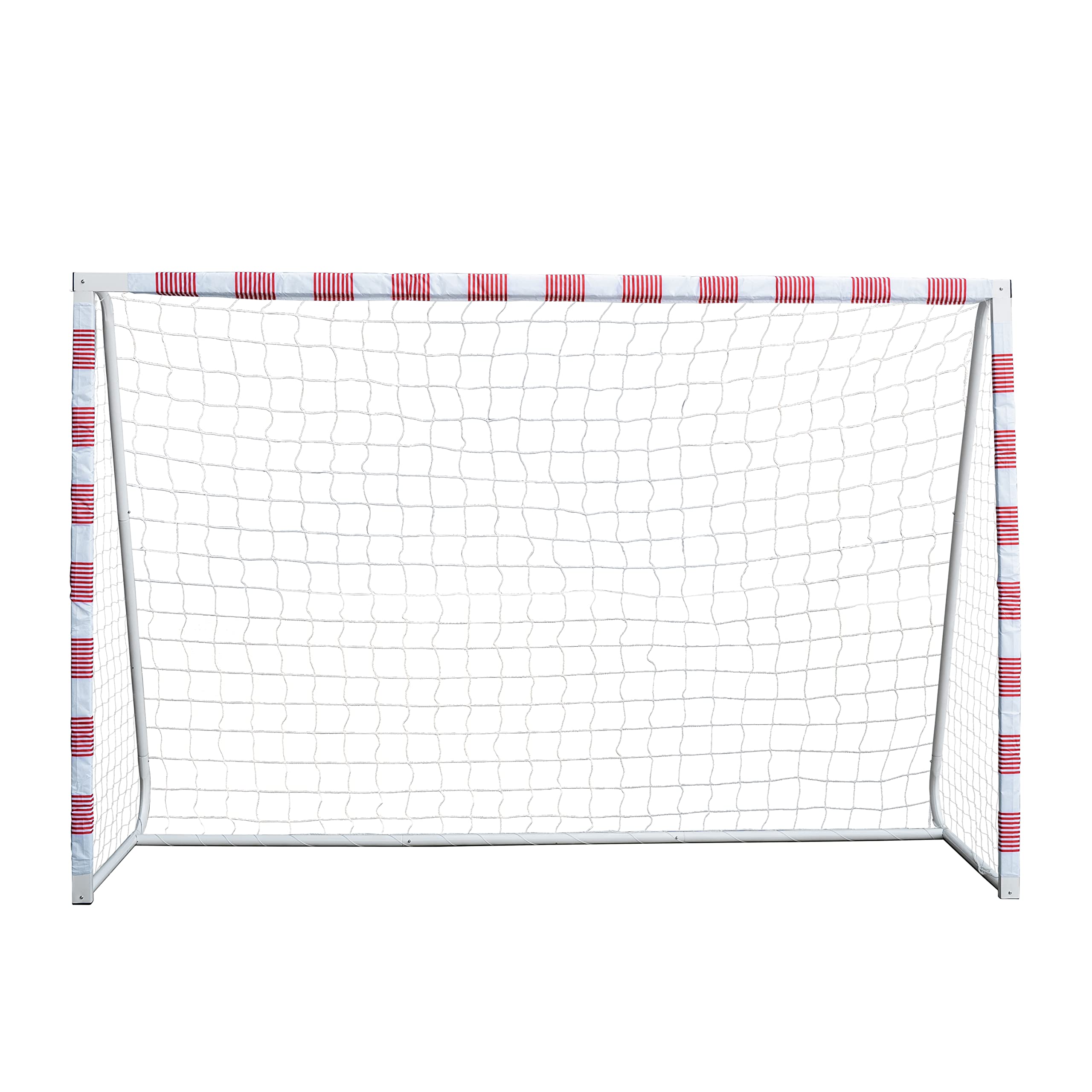 Sandora Fußballtor Volley XL 300 x 200 x 90 cm oder L 300 x 160 x 90 cm Ron-Robert Zieler Edition rot/weiß | EIN Traumtor für Kinder | Jugendliche für Spielspaß ausserhalb des Stadions