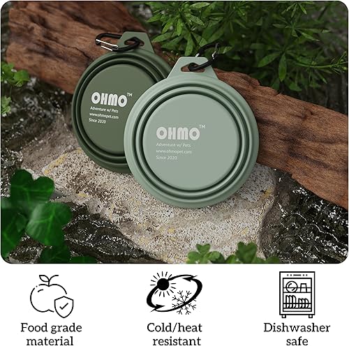 Miniatura 3 de Cuenco de agua plegable para perros de 27 oz27.1 fl oz, tazón grande de viaje para perros, tazón portátil de silicona para alimentos y agua, cuenco