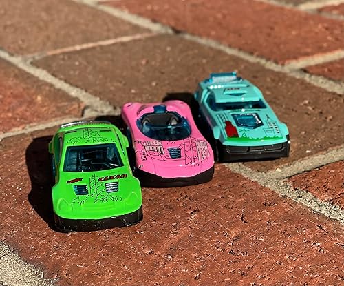 Miniatura 6 de 1 juego de 3 mini vehículos deportivos de carreras de juguete, cuerpo de metal fundido a presión, regalos de cumpleaños, recuerdos de fiesta,