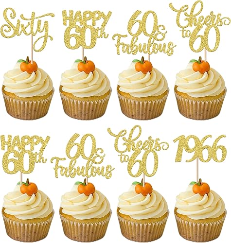 Vista 40 de Rsstarxi Paquete de 30 decoraciones para cupcakes de cumpleaños de 14 años con purpurina 2011 Hello 14 Cheers to 14 años de edad, catorce años, Negro