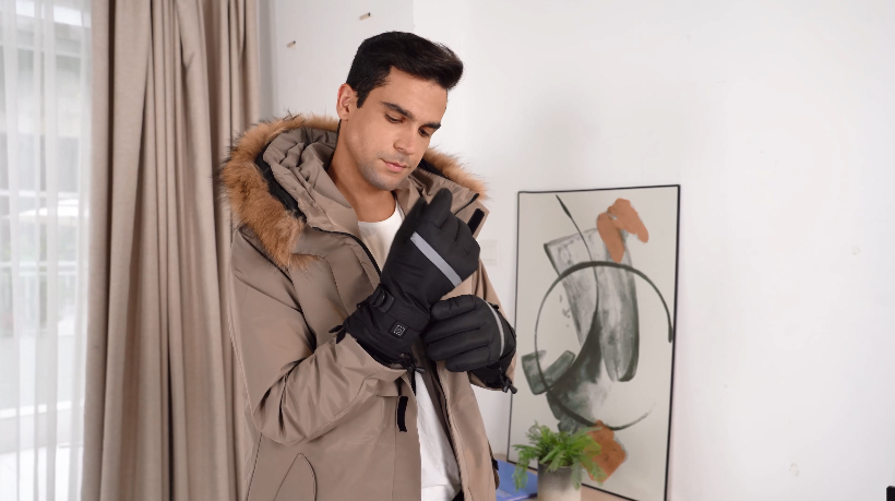 Winter Rechargeable Motorcycle Heated Gloves: Snow Work Thermal Heating Gloves for Man Woman - Touch Screen Windproof… - Image 8