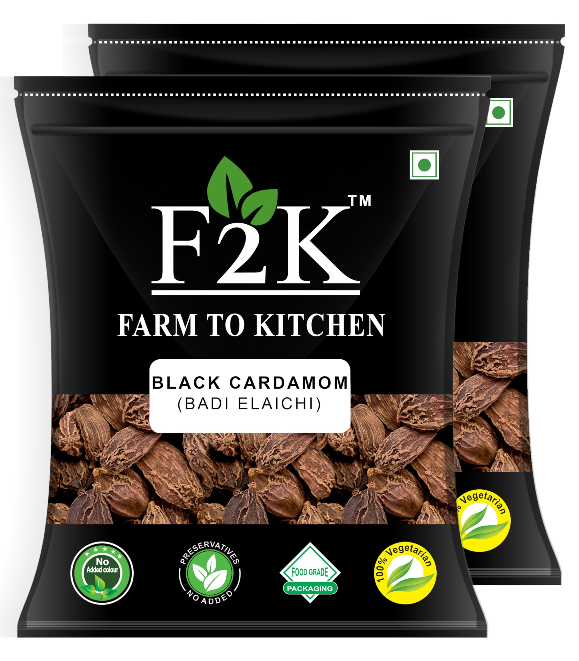 F2K Badi Elaichi Black Cardamom 200g - Whole Pods for Authentic Flavor (Kali Elaichi) - No Artificial Colors or Preservatives, Experience the Smoky Magic, Pack of 200g (B0D1VK8SGK) Amazon Price History, Amazon Price Tracker