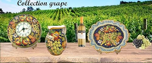 Miniatura 5 de CERAMICHE D'ARTE PARRINI - Italian Ceramic Pottery Art Pottery Pitcher Vino Vine gal 0,264 Hand Painted Decorated Grape Made in ITALY Tuscan Florence