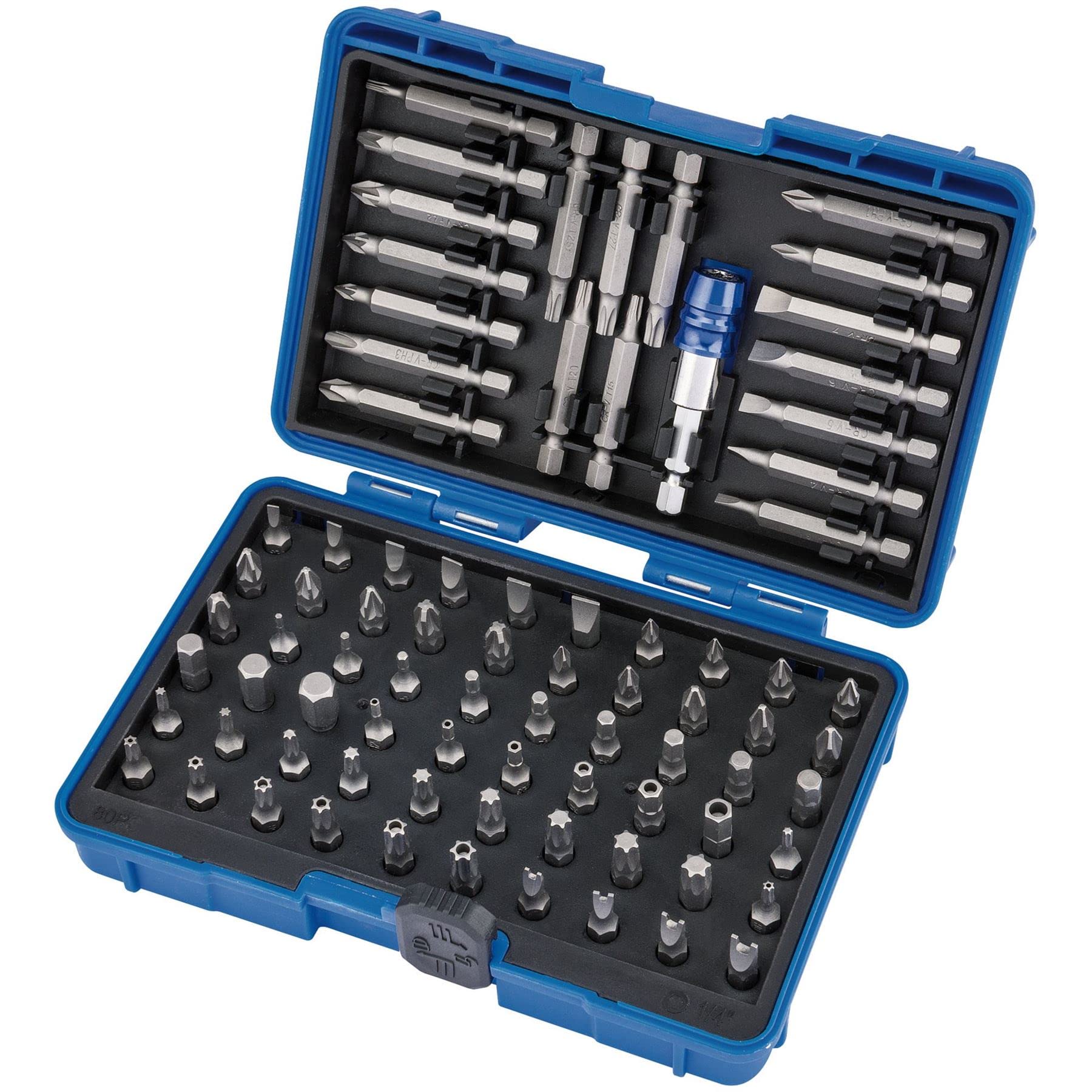 Draper 82396 Screwdriver and Bit Holder Set 80 Piece
