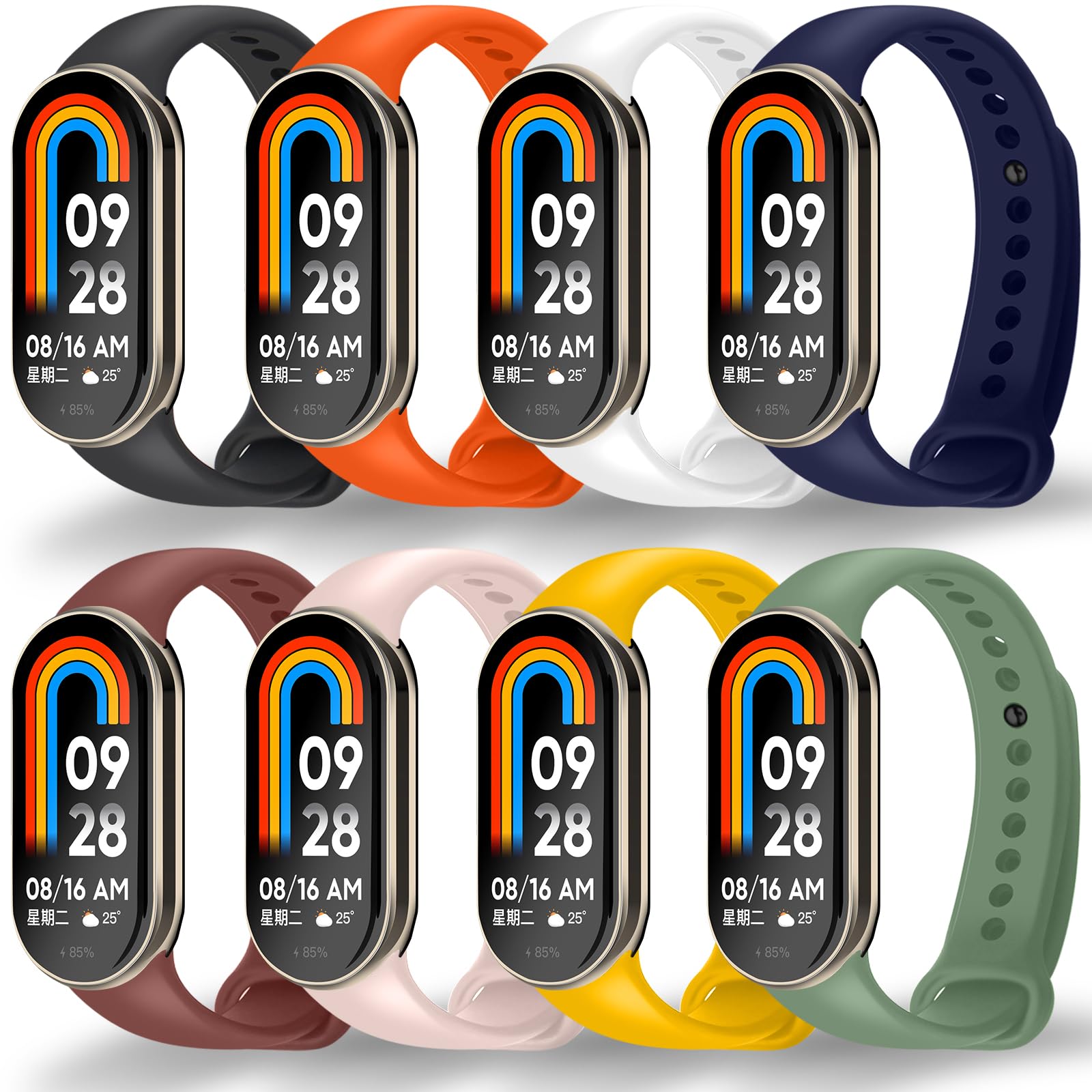 Bangting Pack Of Wristbands Compatible With Xiaomi Smart Band